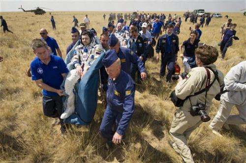 Soyuz spacecraft lands safely in Kazakhstan