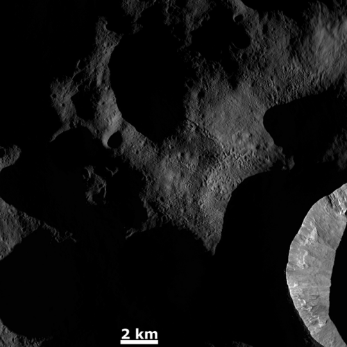 Space image: Dawn on Vesta