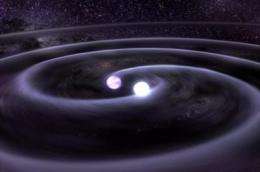 Space-warping white dwarfs produce gravitational waves