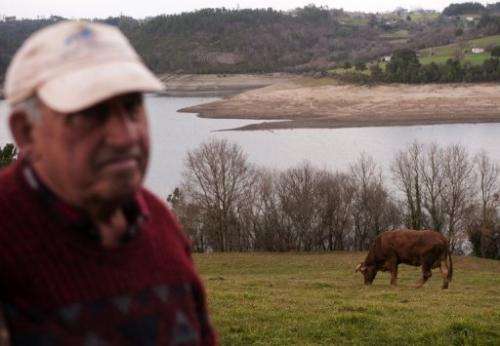 Spain's reservoirs are only two-thirds full, meaning less water for the fields where crops grow and animals graze