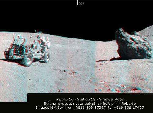 Spectacular 360-degree 3-D panorama from Apollo 16