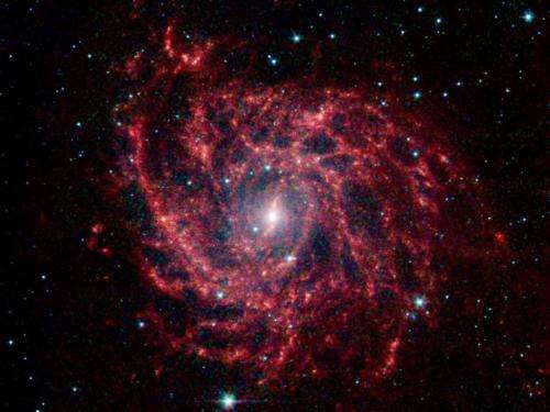 Spider Web of Stars in Galaxy IC 342
