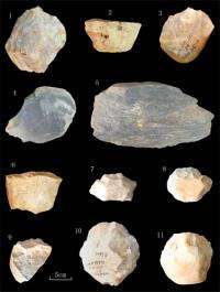Stone artifacts with handaxes and picks found in Danjiangkou reservoir area, China