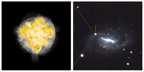 Subaru telescope reveals 3D structure of supernovae