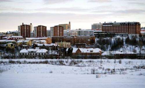 Sweden's northernmost town of Kiruna on November 16, 2012