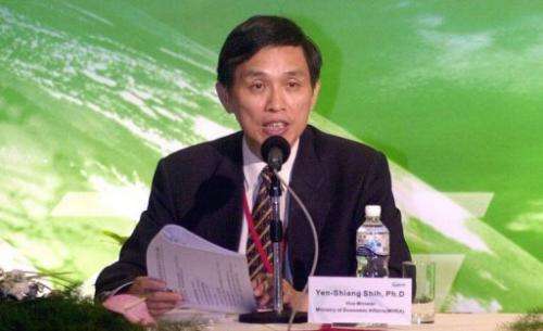 Taiwan's Economic Minister Shih Yen-hsiang