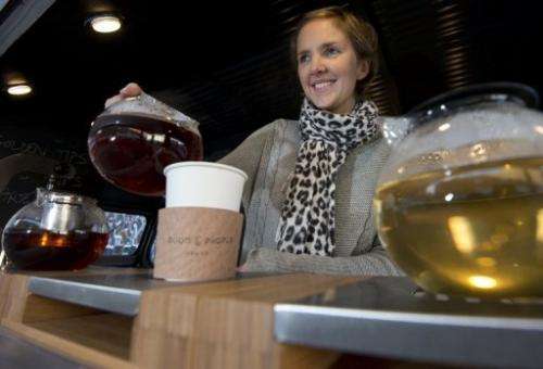 Tea enthusiast Emilie Holmes has hit the streets of London in her antique van serving flavourful loose-leaf tea