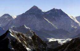 The  8,848 metre high Mount Everest was first scaled by Edmund Hillary and Sherpa Tenzing Norgay in 1953