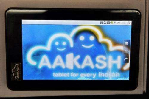 The Aakash 2 has a screen measuring seven inches (18 centimetres) and runs on Google's Android operating system