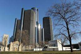 The General Motors headquarters in Detroit, Michigan
