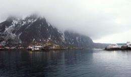 The Norwegian Sea off Norway's Arctic archipelago Lofoten