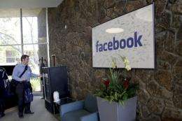 The reception at Facebook headquarters in Palo Alto, California