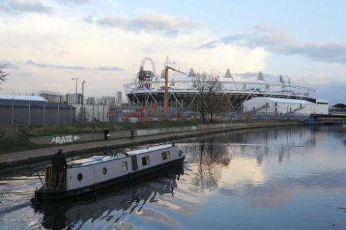The River Lea, close to the Olympic stadium, has been cleaned up ahead of the Games