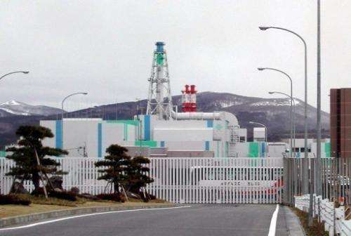 The Rokkasho reprocessing plant for spent nuclear fuel in northern Japan, pictured on March 31, 2006