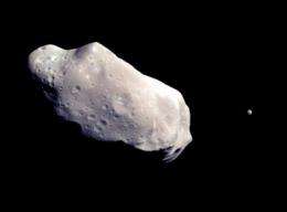 This file picture shows asteroid '243 Ida' taken by NASA in 1993
