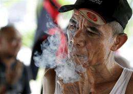 Two-thirds of Indonesian men smoke, tops in world