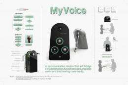 UH students develop prototype device that translates sign language