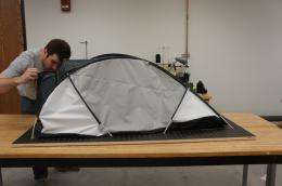 U-M architecture student builds a tent for the ultimate test: survival