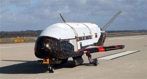 Unmanned Air Force space plane lands in California