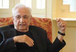 US based architect Frank Gehry is pictured in 2009