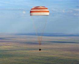 US, Russian space trio lands in Kazakhstan
