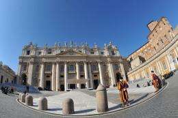 View of St Peter's basilica at the Vatican