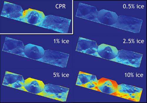 Walls of lunar crater may hold patchy ice, LRO radar finds