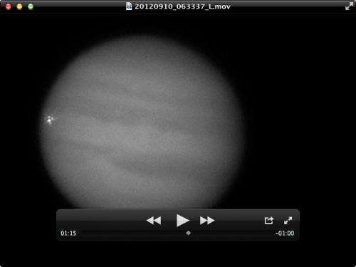 What caused the recent explosion at Jupiter?