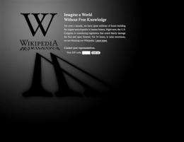 Wikipedia, Google protest US antipiracy proposals (AP)