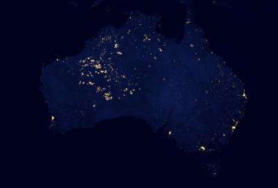 Wildfires light up western Australia