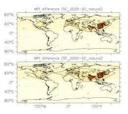 Worldwide increase of air pollution