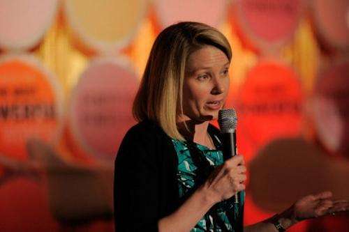 Yahoo! chief executive Marissa Mayer is pictured in May