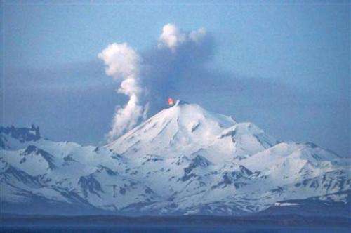 Alaska volcano shoots ash 15,000 feet into the air