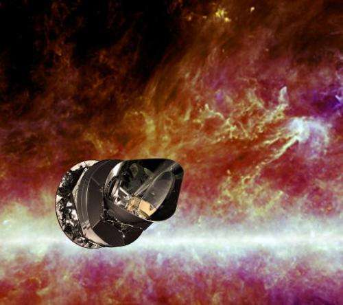 An artist's impression of the Planck spacecraft, released by the ESA on April 20, 2010