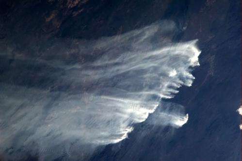 Astronaut captures incredible images of Australian bush fires