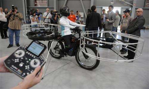 Czechs present bicycle that can fly