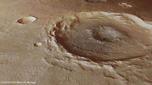Explosive crater twins on Mars