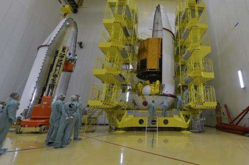 Gaia secured inside fairing