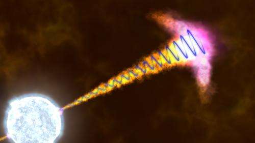 Glimpsing the infrastructure of a gamma-ray burst jet