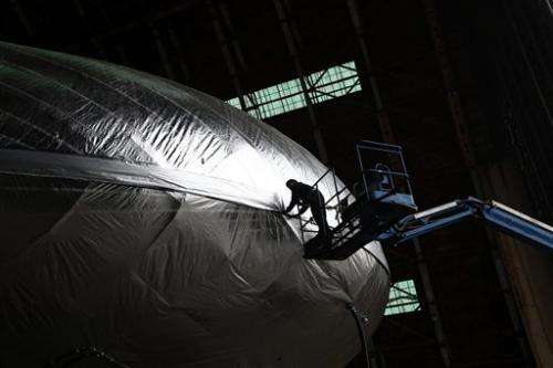 High-tech cargo airship being built in California