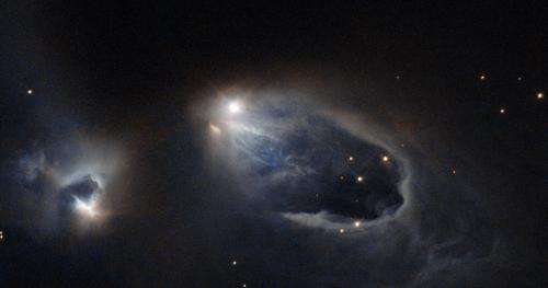 Hubble Sees a Stellar "Sneezing Fit"
