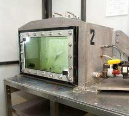 Hydraulic chamber tests fish survival
