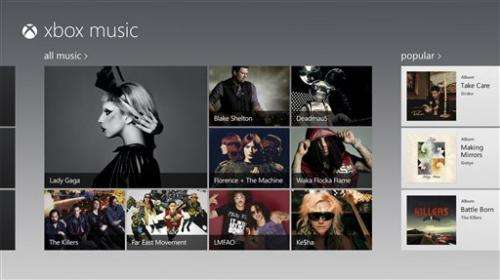 Microsoft launches Xbox Music on Web for free