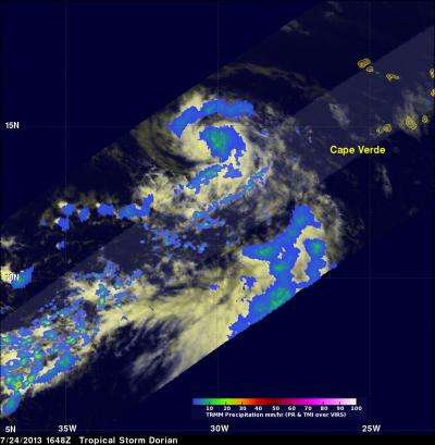 NASA puts Tropical Storm Dorian in the infrared spotlight