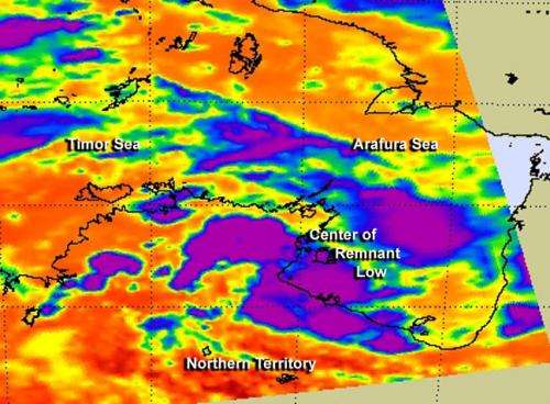 NASA sees Ex-Tropical Cyclone Alessia's remnants trying to reorganize