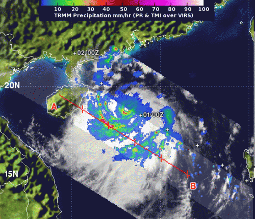 NASA sees heavy rainfall as Typhoon Rumbia heads for landfall in China