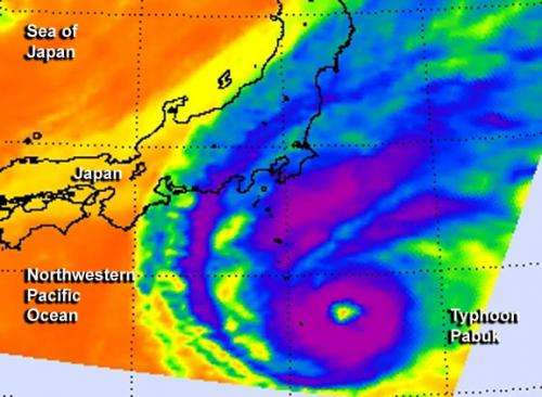 NASA views a transitioning Tropical-Storm Pabuk