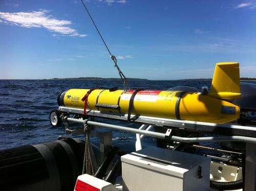 Ocean-sampling robot gliders tracking animals, providing storm data
