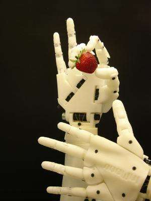 Open source 3-D printed robot extends hand to DIY fans