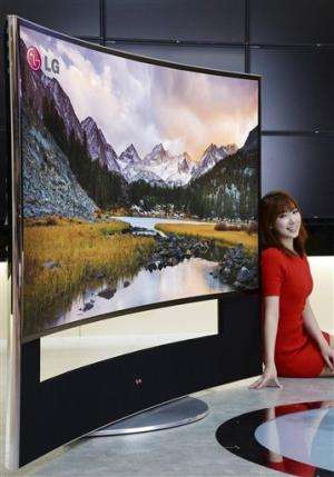 Samsung, LG to unveil 105-inch curved TVs